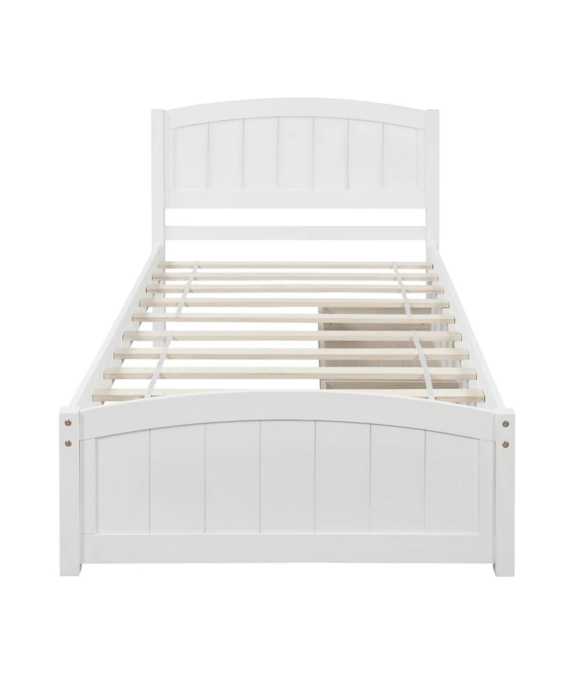 Sailvan Twin size Platform Bed with Two Drawers