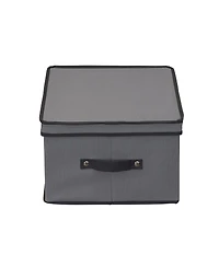 Household Essentials Balloon Wine Glass Storage Box, Windowed Panel and Handles