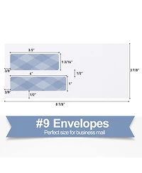 Gnuadz Security Envelopes Self Seal Double Window Invoice