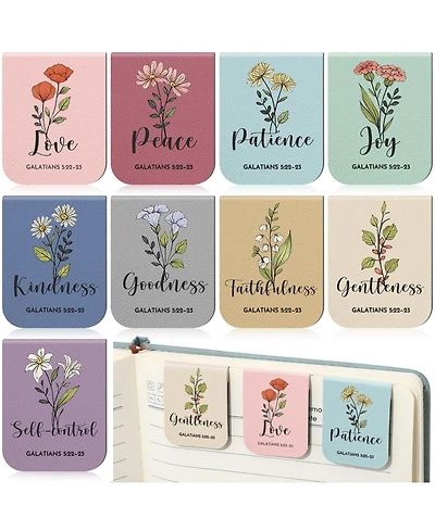 Gnuadz Magnetic Leather Bookmarks Inspirational Gifts Handmade