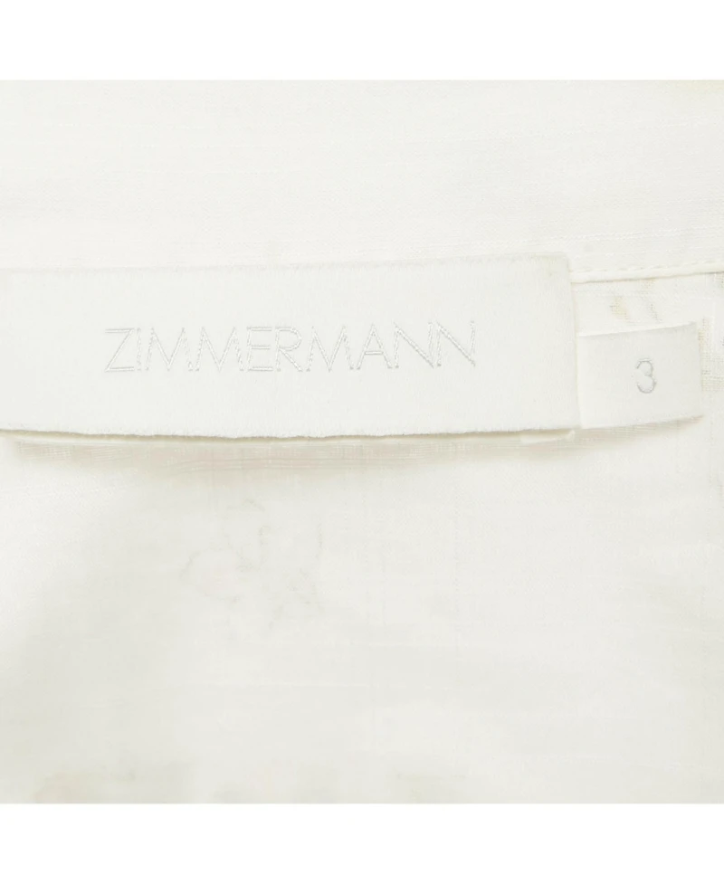 Pre-Owned Zimmermann Women's Floral Print Cotton Top And Skirt Set