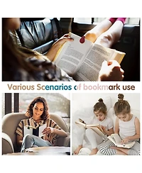 Gnuadz Magnetic Leather Bookmark Retro Clip Reading Gift