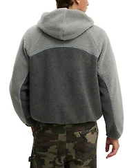 Cotton On Men's Hooded Teddy Jacket