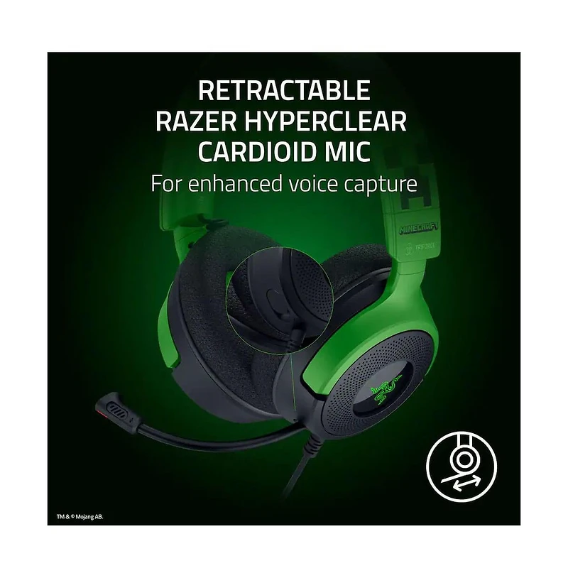 Razer Kraken V4 X Minecraft Edition Gaming Headset
