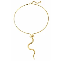 Rebl Jewelry Bow Lariat Pendant Necklace