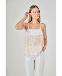 endless rose Women's Sequin Cami Top