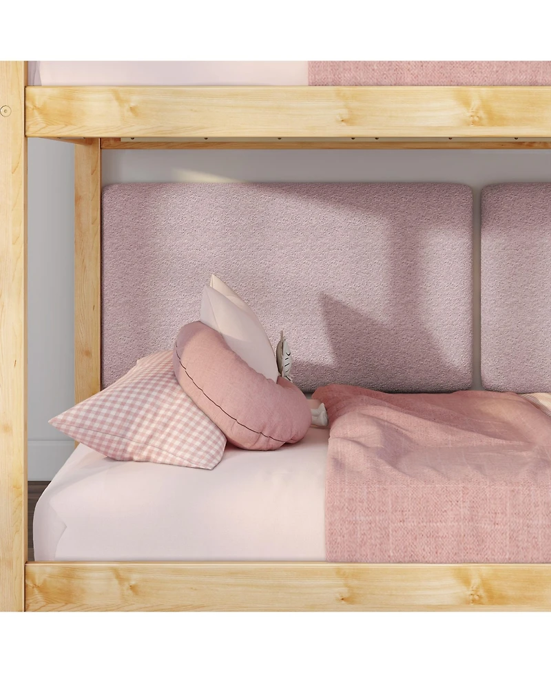 Max and Lily Fundamentals Low Bunk Bed+ 2 Floating Headboards