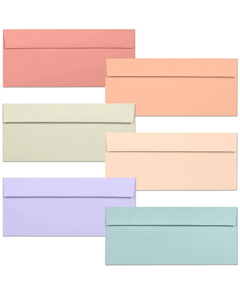 Gnuadz Business Envelopes 36-Pack Warm Pastel