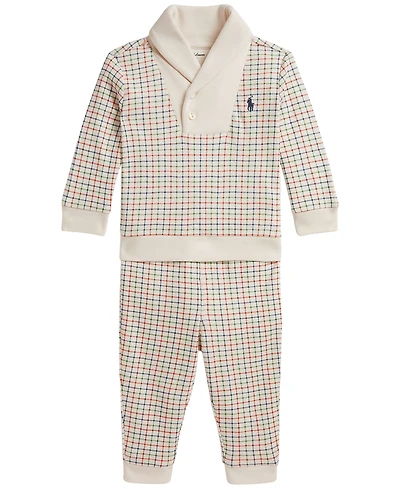 Polo Ralph Lauren Baby Boys' Long-Sleeve Pullover Top and Pants, 2-Piece Set