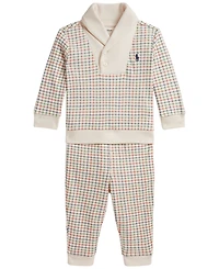 Polo Ralph Lauren Baby Boys' Long-Sleeve Pullover Top and Pants, 2-Piece Set
