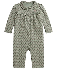 Polo Ralph Lauren Baby Girls' Floral Interlock Coverall