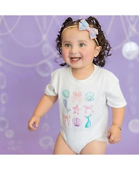 Sweet Wink Baby Girls Mermaid Cutie Short Sleeve Romper