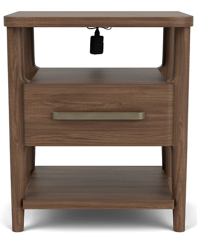 Amelie 27" Wood Accent Nightstand