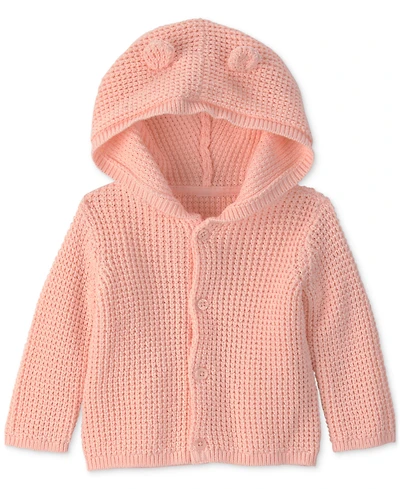 Carter's Baby Girls' Bear Ears Long-Sleeve Hooded Sweater
