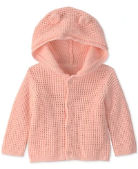Carter's Baby Girls' Bear Ears Long-Sleeve Hooded Sweater