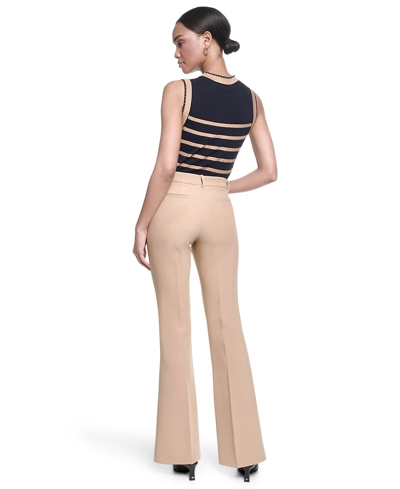 Karl Lagerfeld Paris Women's Mid-Rise Pants