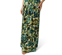 Adrianna Women's Printed Halter Neck Maxi Dress