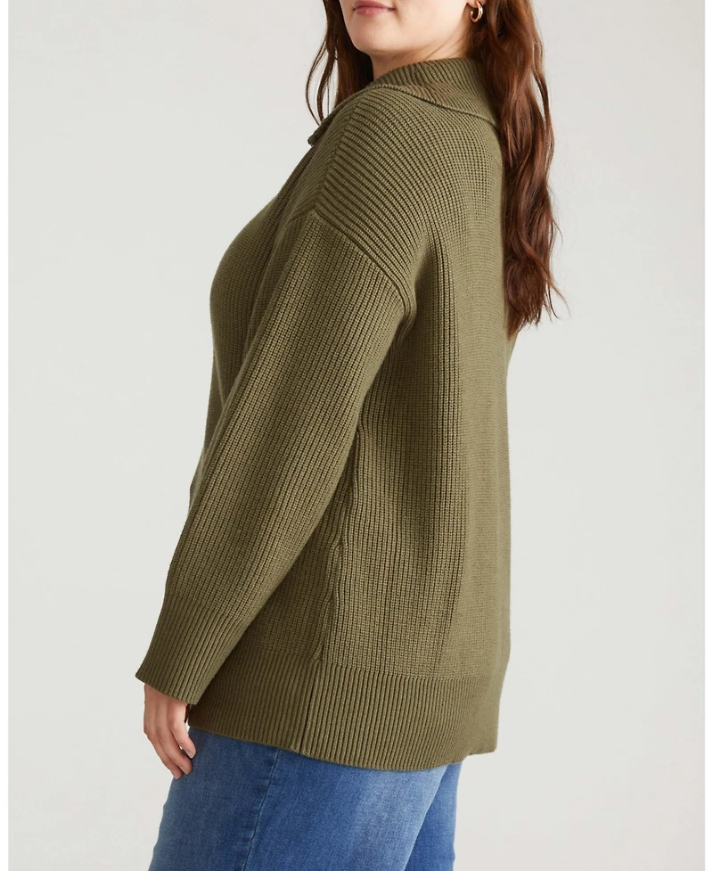 Universal Standard Plus Brenda Zip Sweater