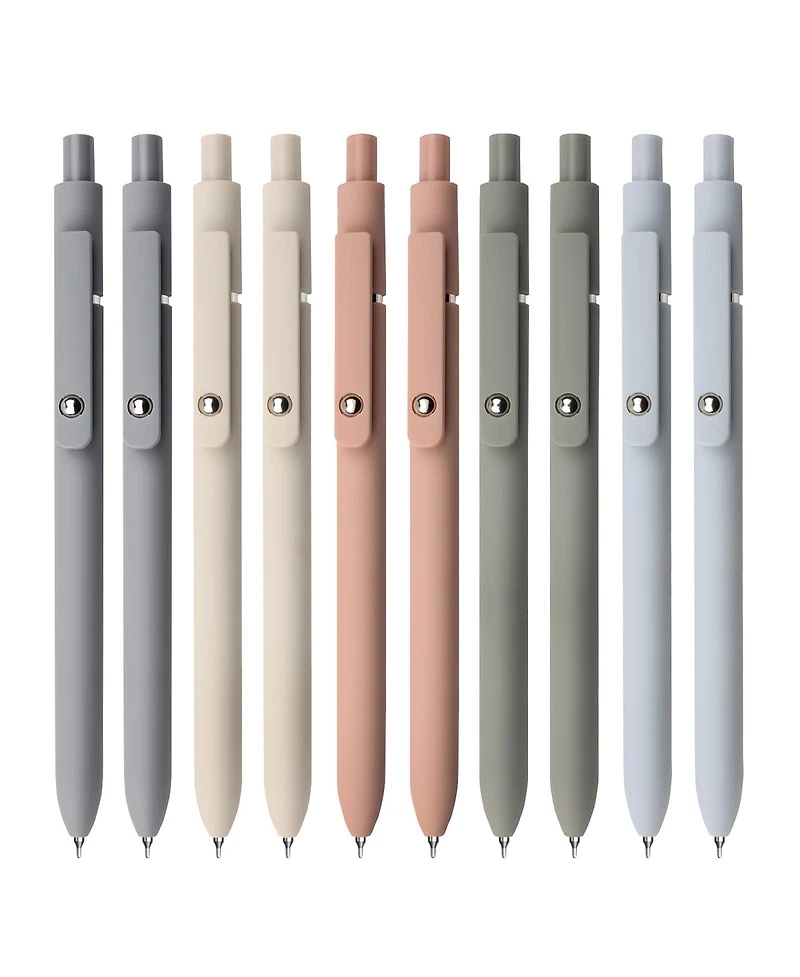 Gnuadz Morandi Gel Pens Retractable Fine Point Journaling Gifts 10pcs