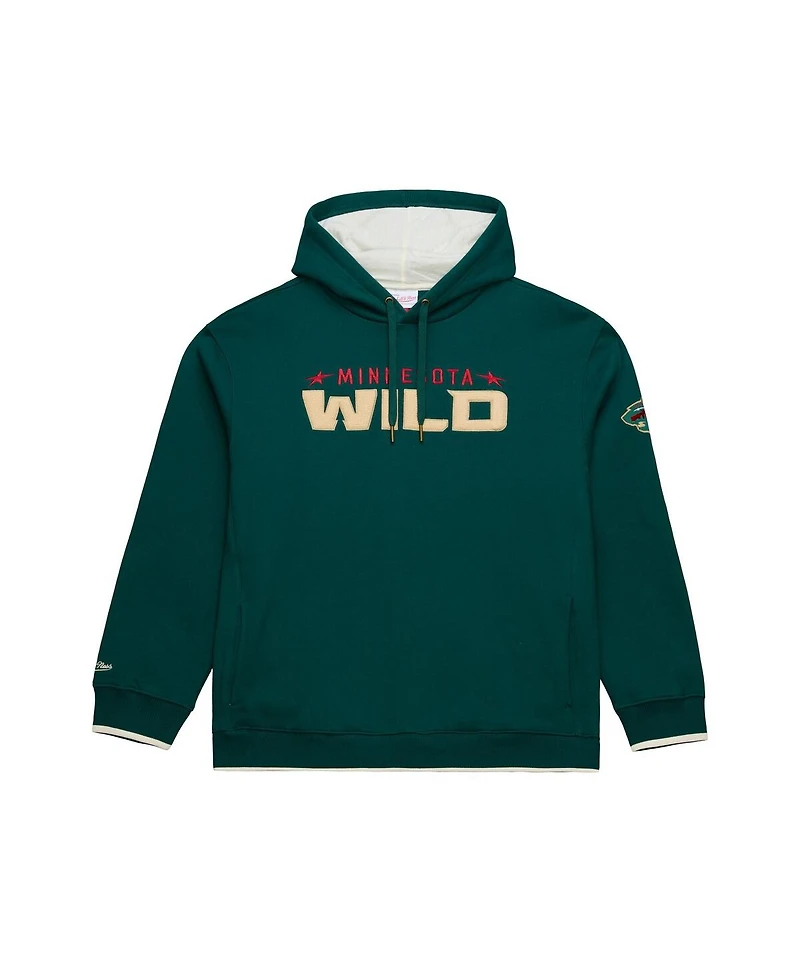 Mitchell & Ness Men's Green Minnesota Wild Team Legacy Hoodie