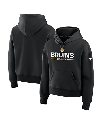 Fanatics Women's Black Boston Bruins Authentic Pro Primary Pullover Hoodie