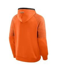 Fanatics Men's Orange Philadelphia Flyers Goaltender Defender Pullover Hoodie