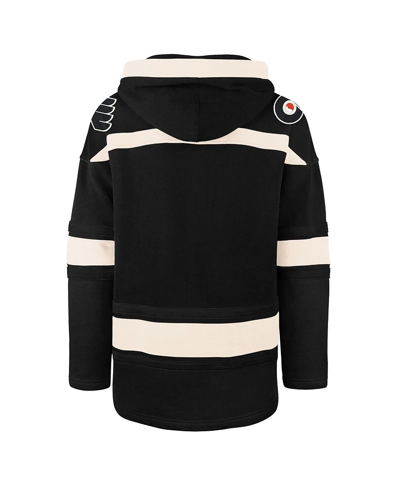 '47 Brand Men's Black Philadelphia Flyers Superior Lacer Hoodie