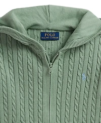 Polo Ralph Lauren Girls' 2T-6X Mini-Cable Full-Zip Sweater