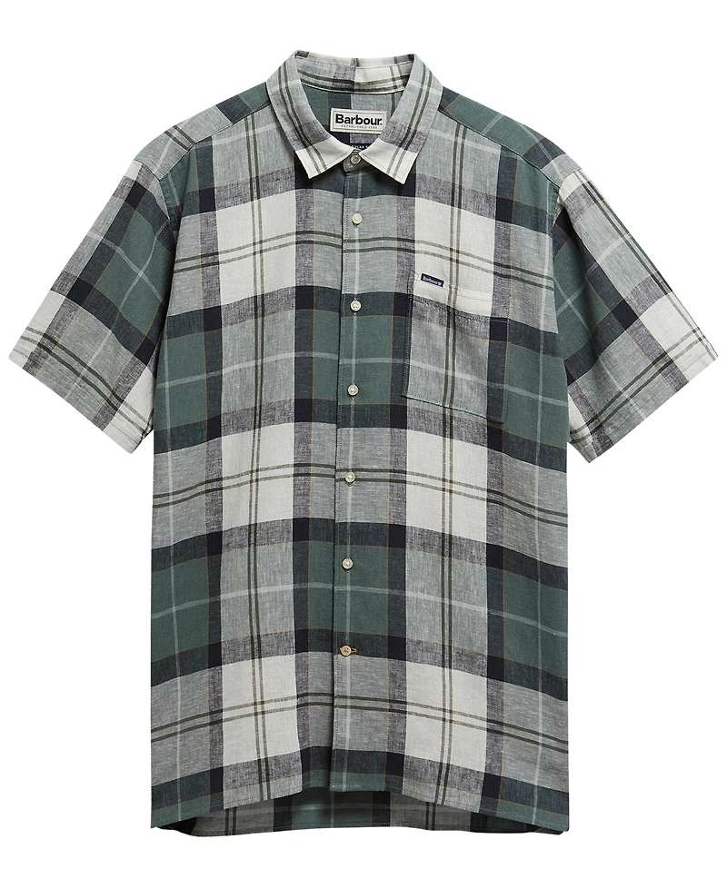 Barbour Men's Croft Tartan Regular-Fit Short-Sleeve Shirt
