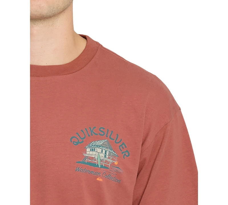 Quiksilver Waterman Men's Tiki Hut Short-Sleeve T-Shirt