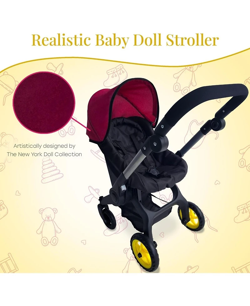 The New York Doll Collecion Baby Doll Car Seat and Stroller Combo
