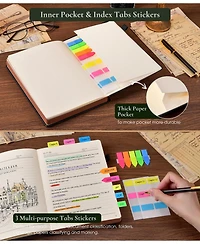 Gnuadz Vintage Leather Journal Lined A4 Notebook