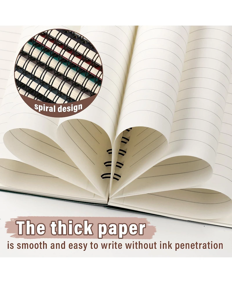 Gnuadz Spiral Notebook College Ruled Journal Office School