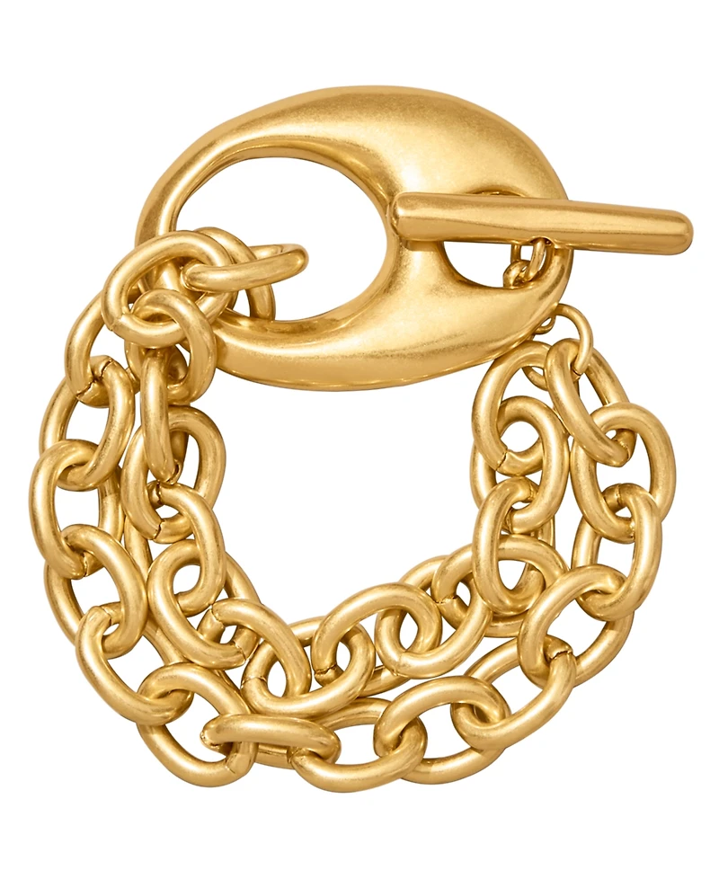 Donna Karan 24k Gold-Plated Mariner Multi-Link Flex Bracelet