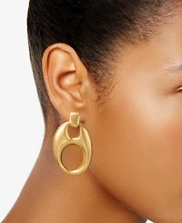 Donna Karan 24k Gold-Plated Mariner Statement Drop Earrings