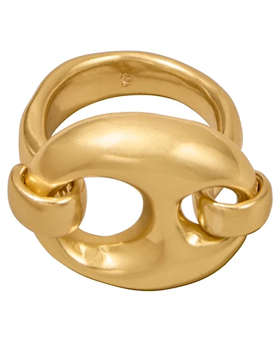 Donna Karan New York 24k Gold-Plated Mariner Statement Link Ring
