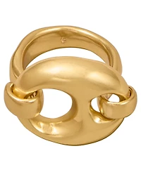 Donna Karan New York 24k Gold-Plated Mariner Statement Link Ring