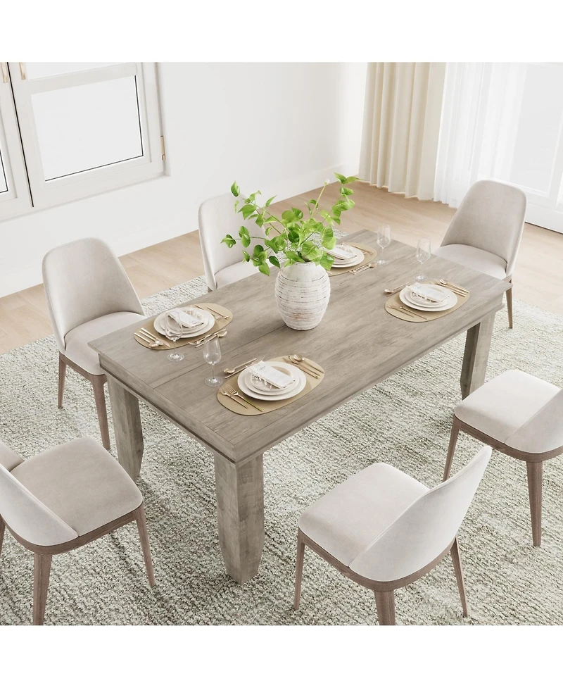 gaomon 63 Farmhouse Dining Table For 4-6 People, Room, Kitchen