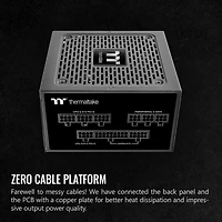 Thermaltake Toughpower GF1 Tt Premium Edition 850W 80 Plus Gold Certified Fully Modular Atx Power Supply Unit, 2024 Version