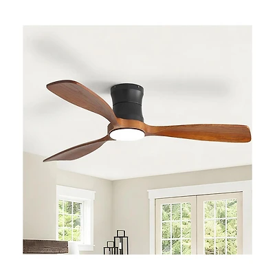 Sofucor 48-inch Modern 3-Blade Ceiling Fan with Light and Remote Control