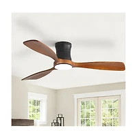 Sofucor 48-inch Modern 3-Blade Ceiling Fan with Light and Remote Control