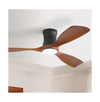 Sofucor 48-inch Modern 3-Blade Ceiling Fan with Light and Remote Control