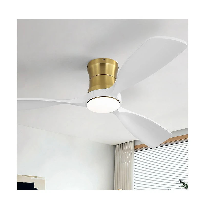 Sofucor 48-inch Modern 3-Blade Ceiling Fan with Light and Remote Control