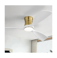 Sofucor 48-inch Modern 3-Blade Ceiling Fan with Light and Remote Control