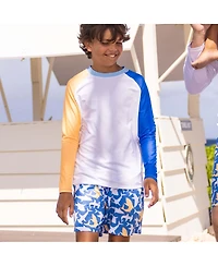 Snapper Rock Little Boys Shark Squad Swim Short