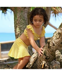 Snapper Rock Little Girls Sunshine Stripe Swim Skirt