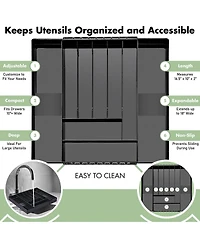 Sorbus Expandable Silverware Organizer - Multipurpose Flatware and Kitchen Storage Solution