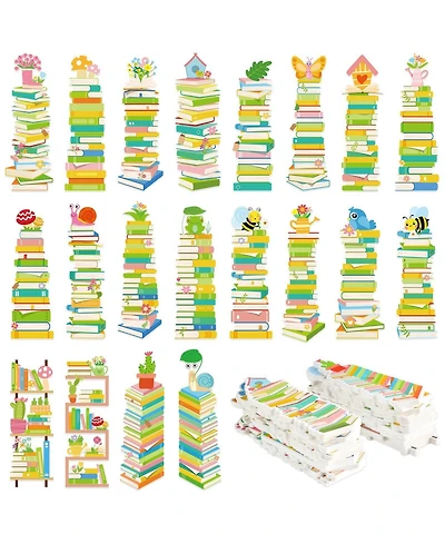 Gnuadz Spring Bookshelf Bookmarks Bulk 20 Styles