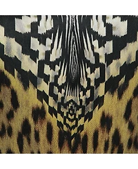 Pre-Owned Roberto Cavalli Women's Leopard Print V-Neck Midi Dress