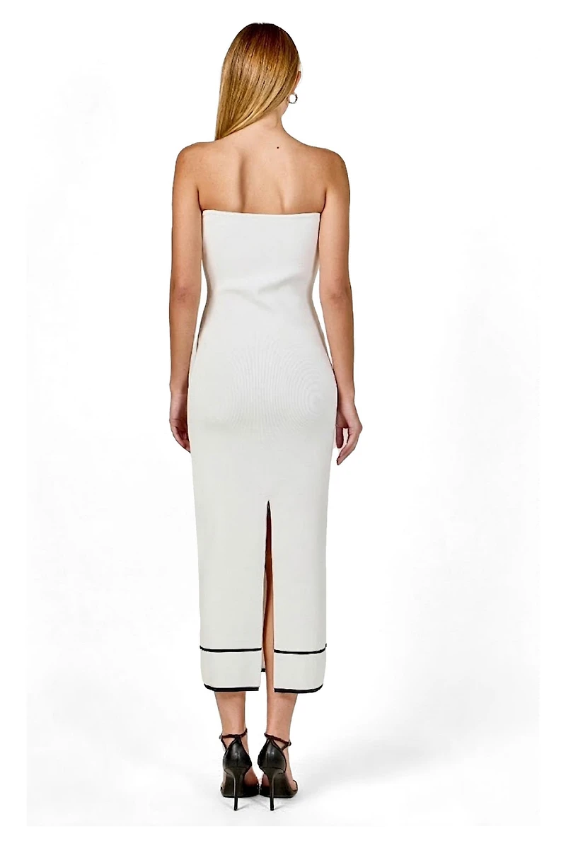 endless rose Women's Strapless Knit Midi Dress
